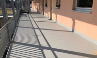 Flüssigkunststoffabdichtung einer Terrasse nach Sanierung