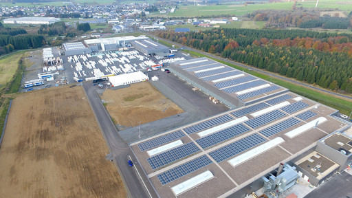 Wierig Solar-Kunde Soprema, Dach von oben