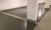 Flüssigkunststoffabdichtung einer Tiefgarage nach Sanierung