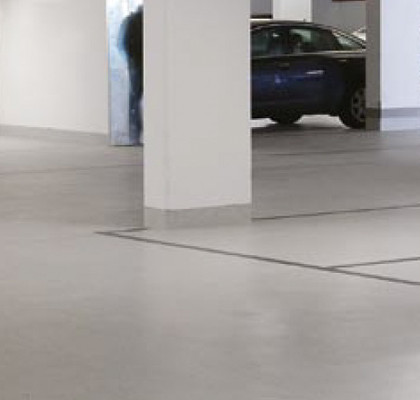 Foto einer Tiefgarage mit einer Flüssigkunststoffabdichtung.
