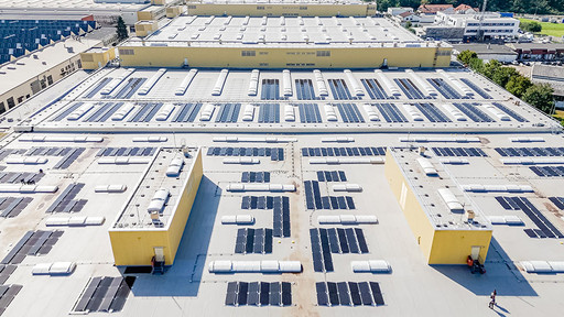 Dachsanierung und Aufbau einer PV-Anlage HDM Wiesloch