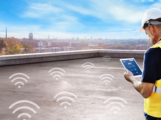 Verbaute Dachsensoren schicken per WLAN Informationen zur Überwachung