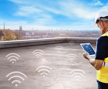 Verbaute Dachsensoren schicken per WLAN Informationen zur Überwachung