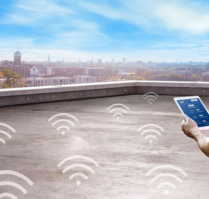 Verbaute Dachsensoren schicken per WLAN Informationen zur Überwachung